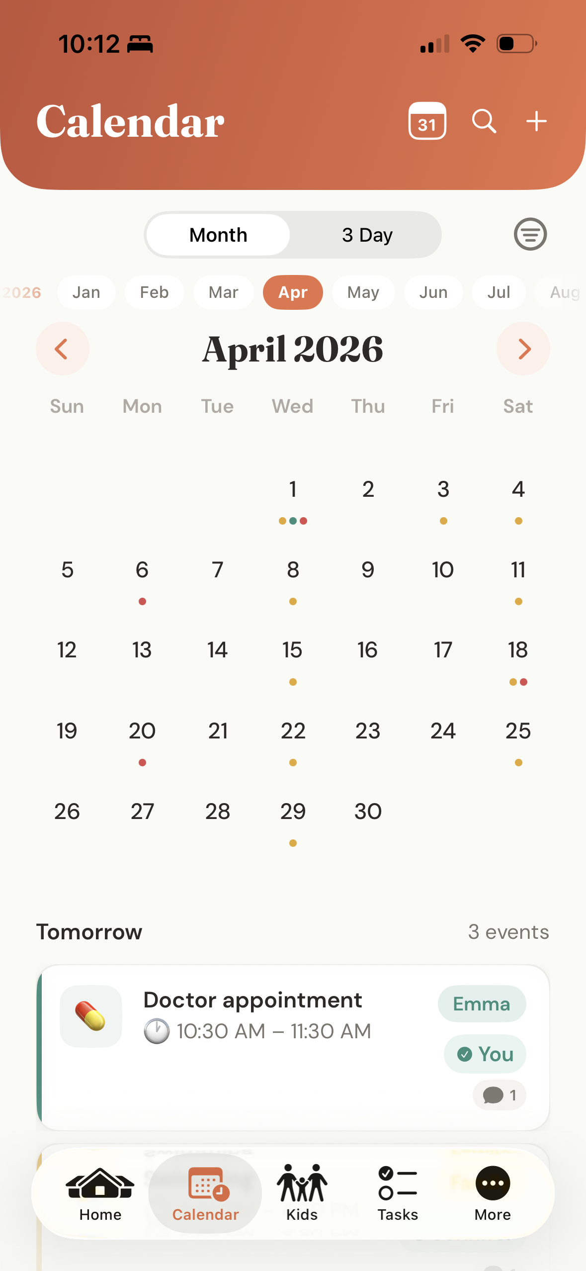 KidSync Calendar - Shared family calendar synced with Google and Apple
