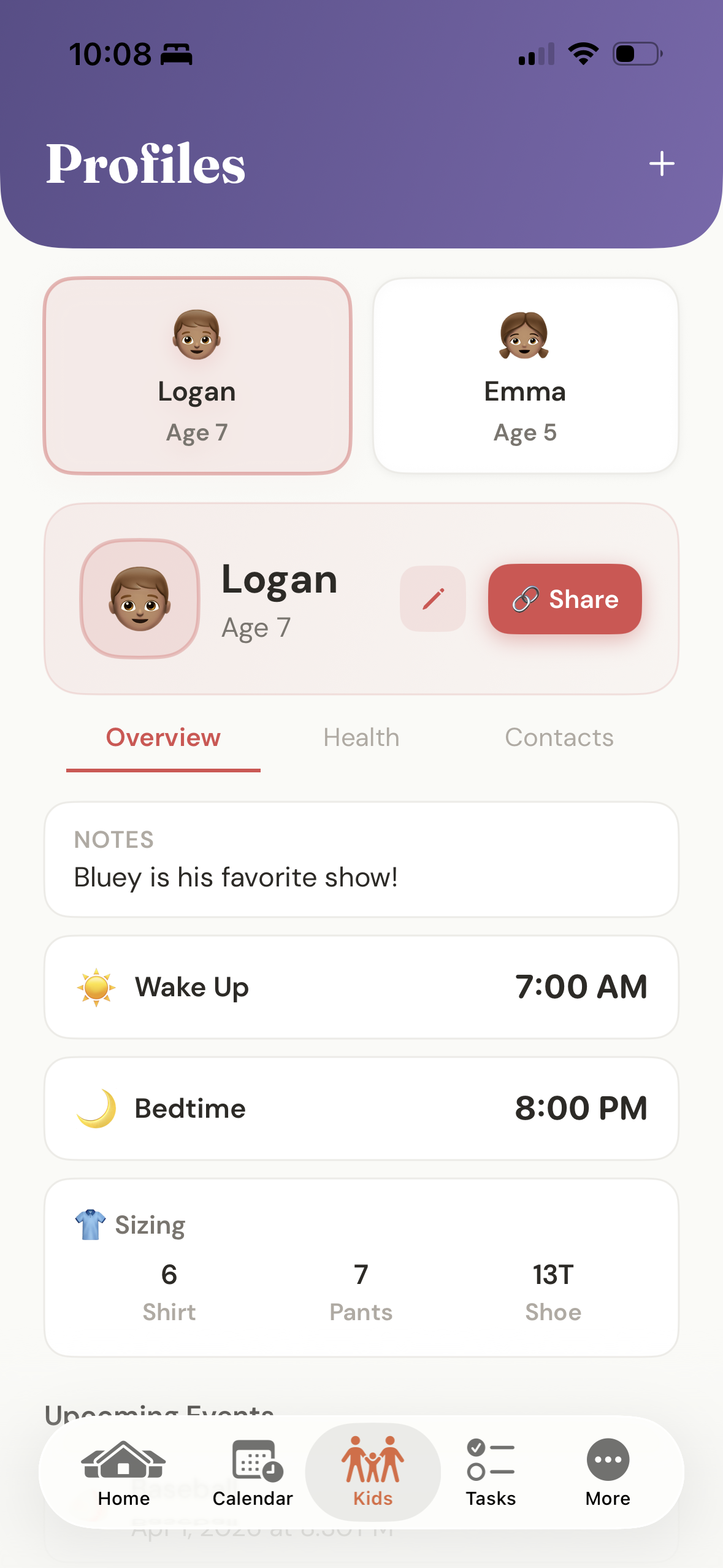 KidSync Kid Profiles - Everything caregivers need to know